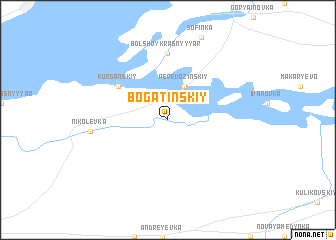 map of Bogatinskiy