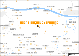 map of Bogatishchevo-Yepishino