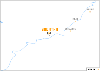 map of Bogatka