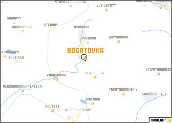 map of Bogatovka