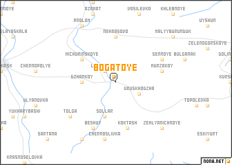 map of Bogatoye