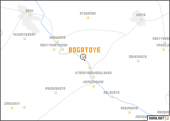 map of Bogatoye
