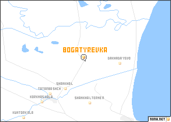 map of Bogatyrëvka