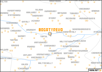 map of Bogatyrëvo