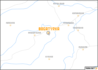 map of Bogatyrka