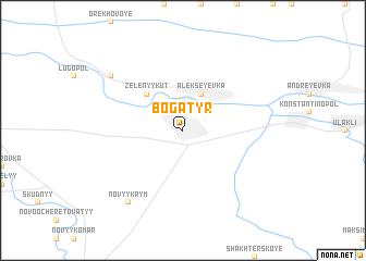 map of Bogatyrʼ