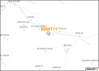 map of Bogatyy