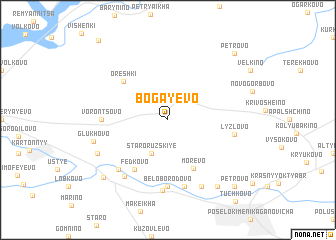 map of Bogayevo