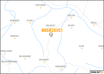map of Boğazevci