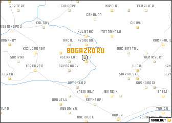 map of Boğazkoru