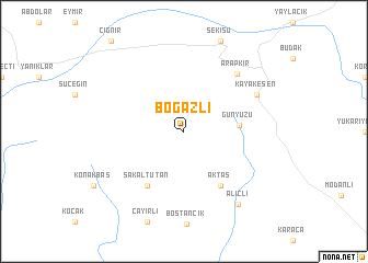 map of Boğazlı