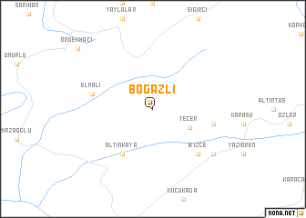 map of Boğazlı