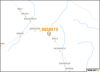 map of Bogbété