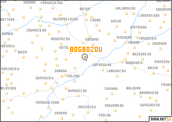 map of Bogbozou