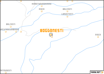 map of Bogdăneşti