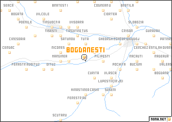 map of Bogdăneşti