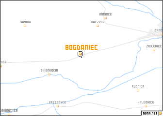 map of Bogdaniec