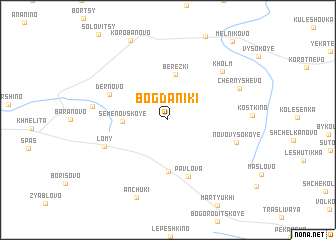 map of Bogdaniki