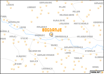 map of Bogdanje