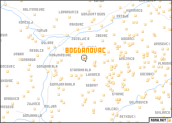 map of Bogdanovac