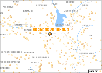 map of Bogdanova Mahala