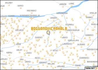 map of Bogdanović-Mahala