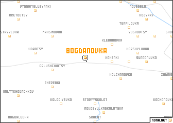 map of Bogdanovka