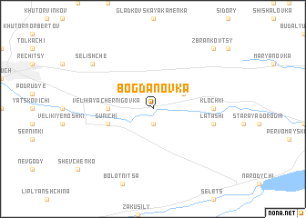 map of Bogdanovka