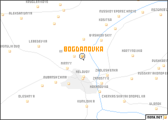 map of Bogdanovka