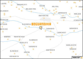 map of Bogdanovka