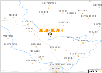 map of Bogdanovka