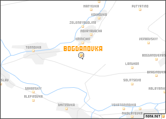 map of Bogdanovka