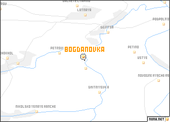 map of Bogdanovka