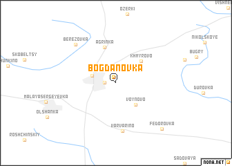 map of Bogdanovka