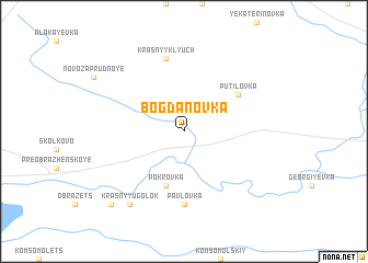 map of Bogdanovka