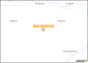 map of Bogdanovka