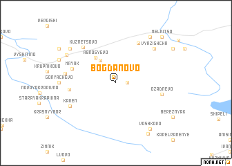 map of Bogdanovo