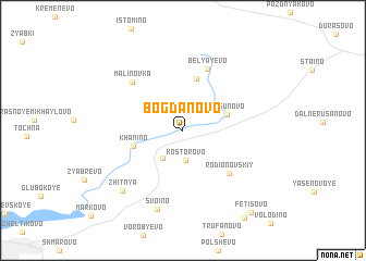 map of Bogdanovo