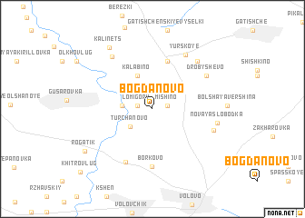 map of Bogdanovo