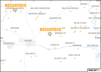 map of Bogdanovo