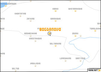 map of Bogdanovo