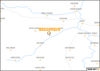 map of Bogdanovo