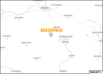 map of Bogdanovo