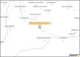 map of Bogdanovskiy