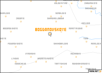 map of Bogdanovskoye