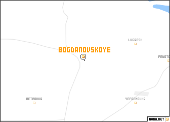 map of Bogdanovskoye