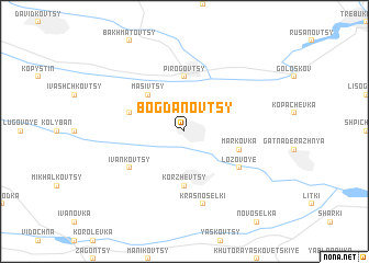 map of Bogdanovtsy