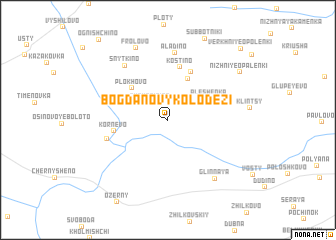 map of Bogdanovy-Kolodezi