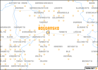 map of Bogdansko