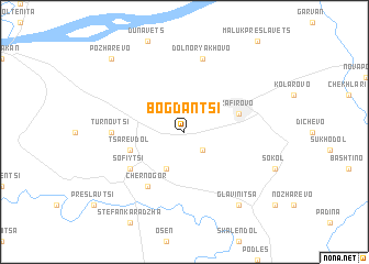 map of Bogdantsi